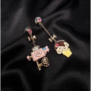 Betsey Johnson Ice Cream & Candy Cart Dangle Earrings